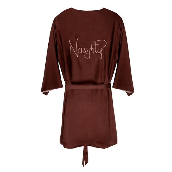 💥SALE💥Naughty Nude Reversible Robe - Picture 8 of 10